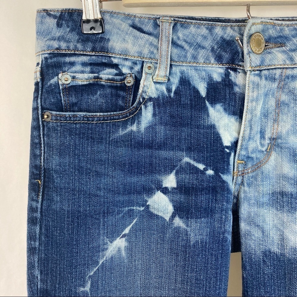 Custom Bleached American Eagle Straight Jeans 6 - image 3